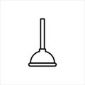 plunger icon vector illustration Royalty Free Stock Photo